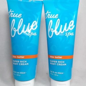 TWO BATH BODY WORKS TRUE BLUE SPA SHEA CREAM